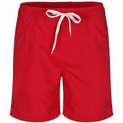 Ali Clothing Article 9039 Bold Plain Red shorts